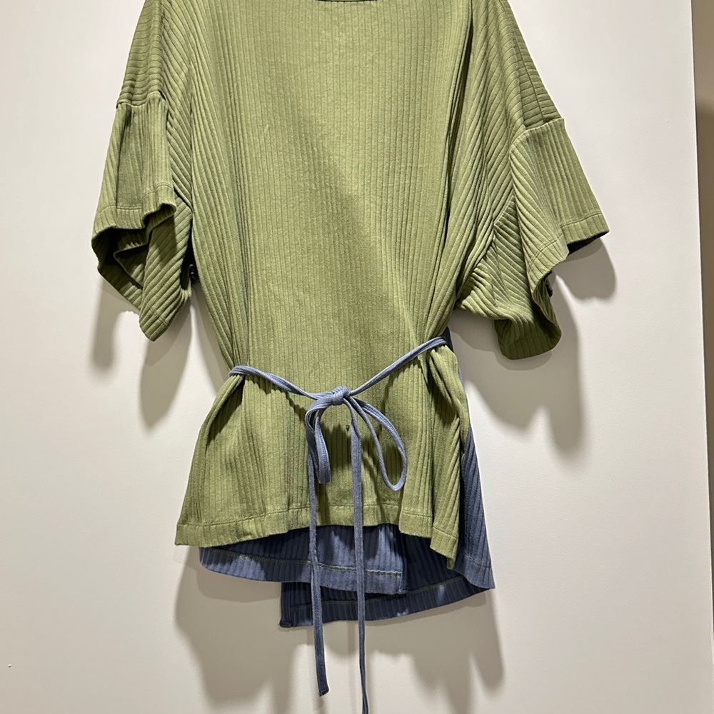 Baserange Clair top combo - blue, green